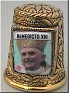 Spain  Papa Benedicto XVI Gold. Thimble with image of PAPA BENEDETTO XVI. Uploaded by Winny